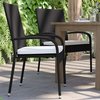 Flash Furniture Indoor/Outdoor Cream Tieback Chair Cushions, PK 2 4-TW-3WCU001-CR-GG